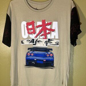 Mens XL T-Shirt Tokyo Tiger Nissan Skyline GTR R34 Osaka